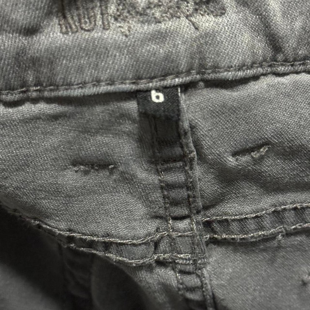 Kut from the Kloth Black Gray Denim Slim Jeans Womens 6